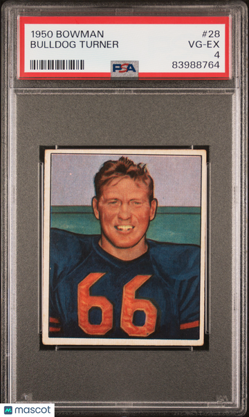 1950 Bowman Bulldog Turner #28 PSA 4