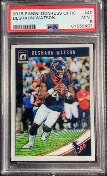 2018 Panini Donruss Optic #40 Deshaun Watson PSA 9 MINT Houston Texans