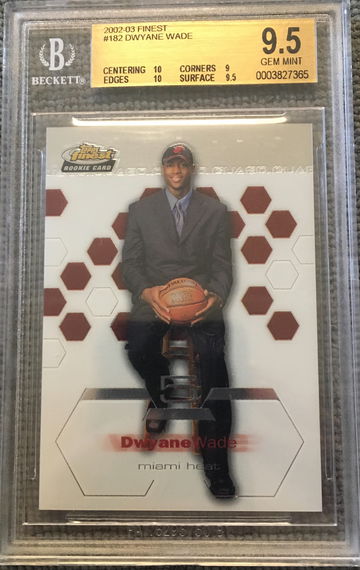2002 XRC Finest Wade BGS 9.5 with 2 (10s).