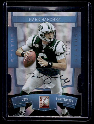 2010 Panini Donruss Elite Status Mark Sanchez #67 Auto Die-Cut /10