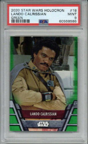 2020 TOPPS STAR WARS HOLOCRON GREEN #18 LANDO CALRISSIAN PSA 9 MINT RARE LOW POP
