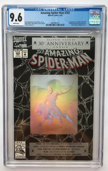 AMAZING SPIDER-MAN #365 CGC 9.6 1st  SPIDER-MAN 2099 FREE S/H.