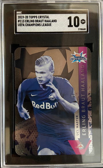 2019 Erling Haaland Topps Crystal Rookie SGC 10