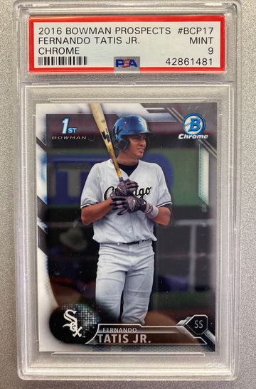 FERNANDO TATIS JR 2016 BOWMAN CHROME ROOKIE PSA 9 MINT