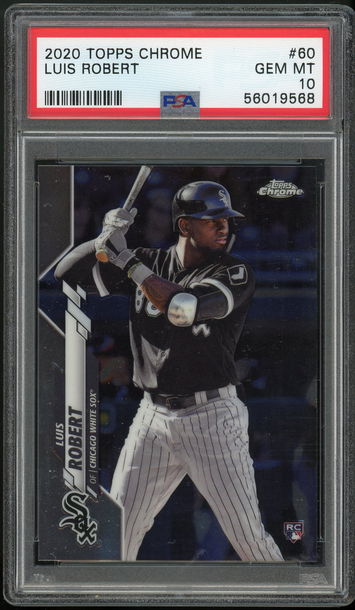 Luis Robert 2020 Topps Chrome PSA 10 Rookie RC