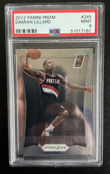 2012 Panini Prizm Damian Lillard Rookie #245 - PSA 9 MINT (51017161)