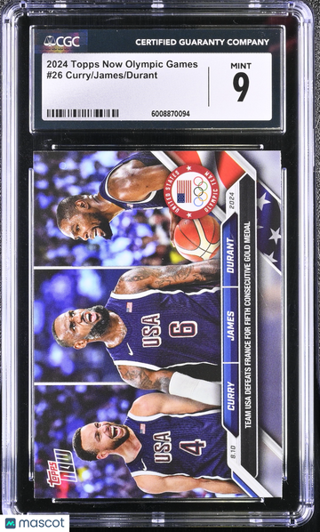 2024 Topps Now Olympic Games #26 CGC 9