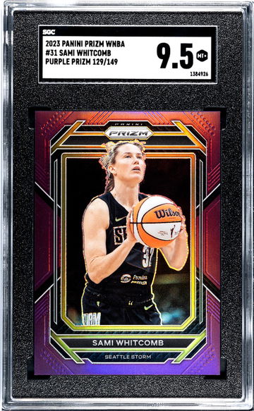 2023 Prizm #31 Sami Whitcomb Purple Prizm /149 SGC 9.5