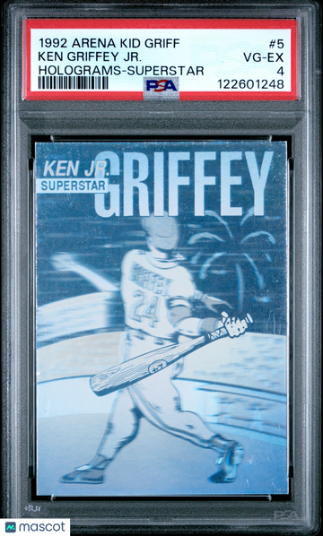 1992 Arena Holograms Kid Griff Ken Griffey JR. #5 Superstar PSA 4