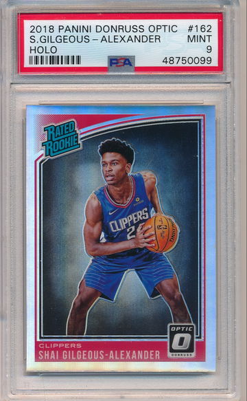 Shai Gilgeous-Alexander Donruss Optic Holo PSA 9 #162 Rookie RC