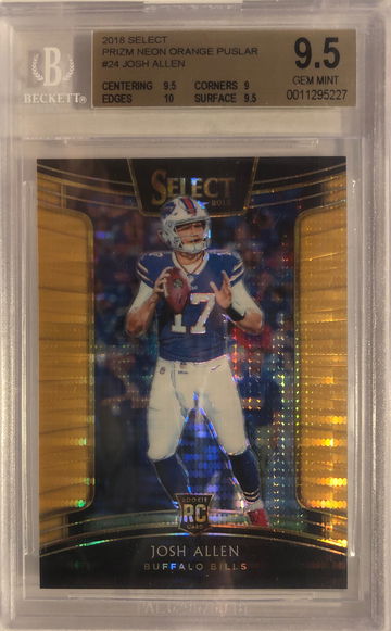 2018 Select Josh Allen Rookie Concourse Orange Pulsar