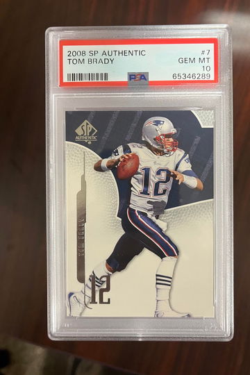 2008 SP Authentic Tom Brady PSA 10