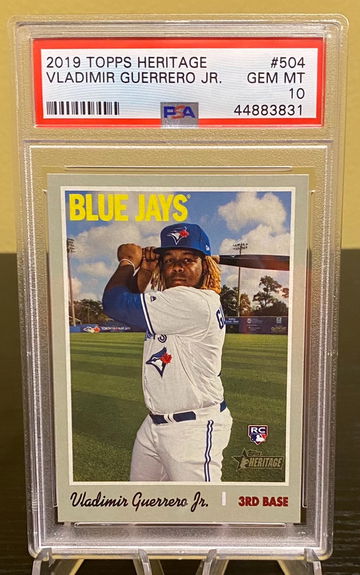 2019 Topps Heritage Vladimir Guerrero Jr. Rookie RC #504 PSA 10