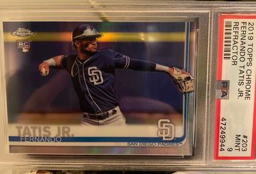 Fernando tatis 2019 topps chrome refractor Psa 9