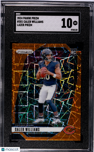 2024 Panini Prizm Caleb Williams #301 Lazer SGC 10