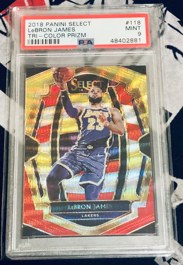 Lebron James Select Tri-Color Prizm PSA9