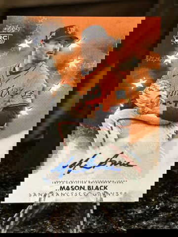 2024 Topps Update MASON BLACK RC Baseball Stars ROOKIE AUTO #BSAU-BL SF Giants