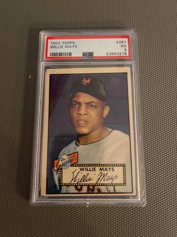 1952 topps Willie Mays PSA 3