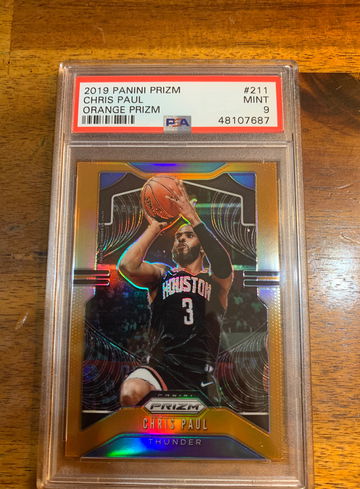 Chris Paul Prizm orange Psa 9 Thunder Houston suns #211