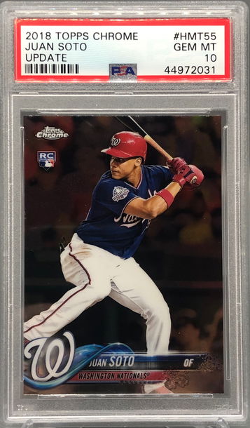 2018 Topps Chrome Update Juan Soto HMT55