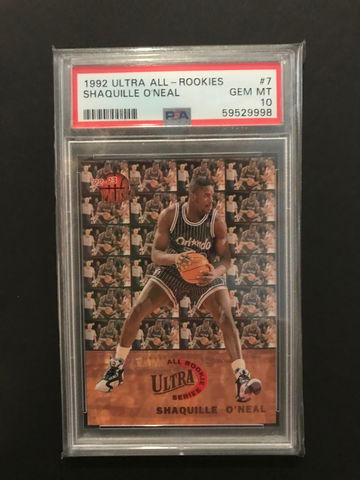 1992 Ultra All Rookies Shaquille O’Neal #7 PSA 10