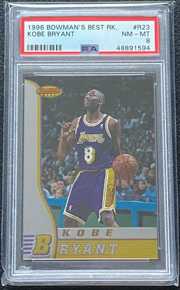 Kobe Bryant 1996 Bowman's Best #R23 PSA 8