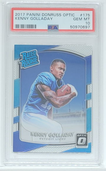 2017 Optic Kenny Golladay RC #175 PSA 10 GEM MINT