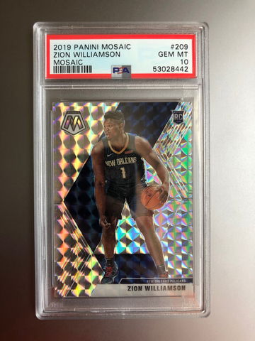 Zion Williamson Mosaic Silver Mosaic PSA 10