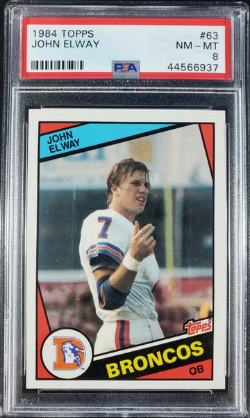 1984 Topps John Elway RC PSA 8
