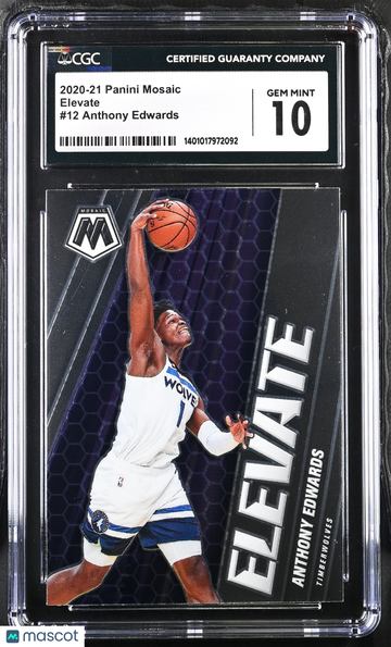 2020 Panini Mosaic Elevate Anthony Edwards #12 CGC 10