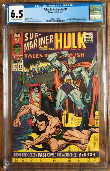 Tales to Astonish #90 (1967) CGC 6.5 -- O/w to white pages; 1st Abomination app.