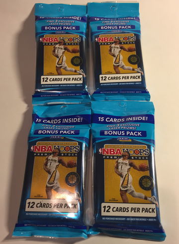 4x 2019 NBA Hoops Premium Cello Pack