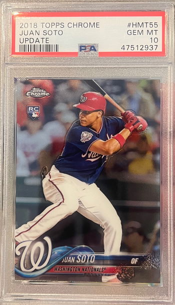 2018 Topps Chrome Update Juan Soto HMT55