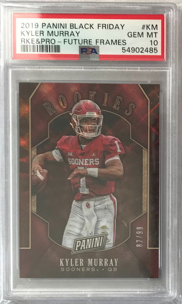 Kyler Murray 2019 Panini Black Friday Rookies & Prospects Future Frames #KM 92/99 - PSA 10 Gem Mint