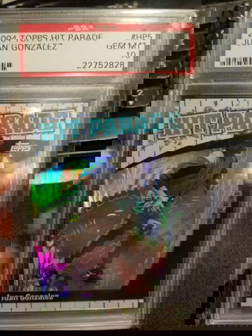 2004 Topps Hit Parade PSA 10 Gem Mint Juan Gonzalez HP5 Pop 5