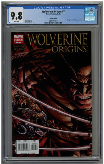 Wolverine: Origins 7 CGC 9.8 Deodato variant cover Omega Red Maverick