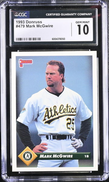 1993 DONRUSS MARK MCGWIRE #479 CGC 10