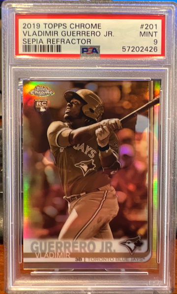 2019 Topps Chrome Vladimir Guerrero Jr. Sepia Refractor PSA 9