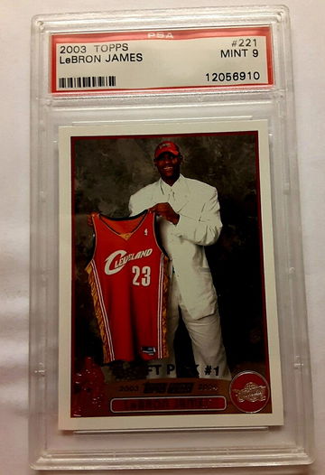 2003 Topps LeBron James PSA 9 RC #221