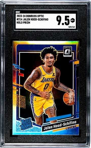 2023-24 Donruss Optic Holo Prizm Jalen Hood-Schifino #214 RC SGC 9.5