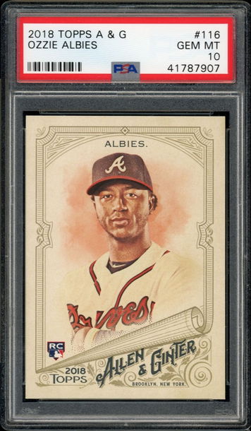 2018 ALLEN & GINTER Ozzie Albies BRAVES PSA 10!
