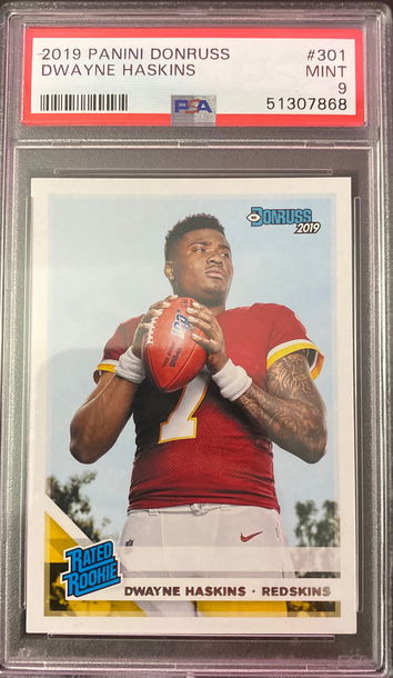 2019 donruss dwayne haskins psa 9