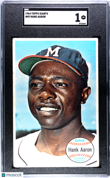 1964 Topps Giants Hank Aaron #49 SGC 1