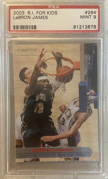 2003 Sports Illustrated For Kids Lebron James PSA 9