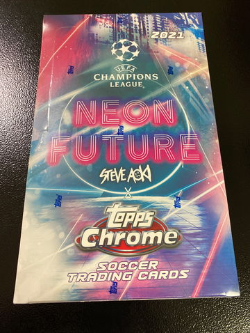 2021 Topps Chrome Neon Future UEFA Steve Aoki Box