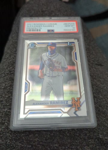 2021 Bowman chrome Alexander ramirez 1st bowman mets