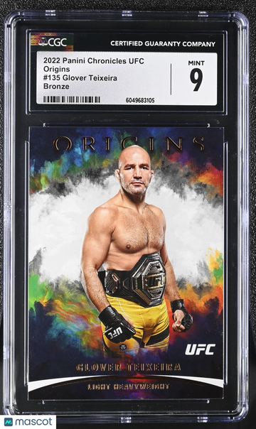 2022 Panini Chronicles UFC Glover Teixeira #135 Bronze Origins CGC 9