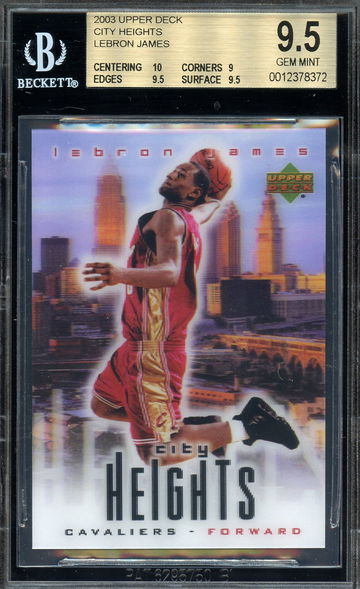 2003 Upper Deck City Heights LeBron James BGS 9.5 Rookie