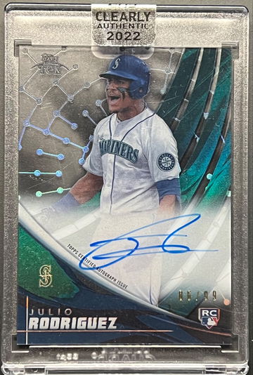 Julio Rodriguez 2022 Topps Tek Clearly /99 Auto