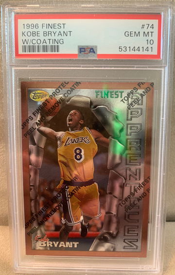 Kobe Bryant 96 Topps Finest RC Rookie PSA 10